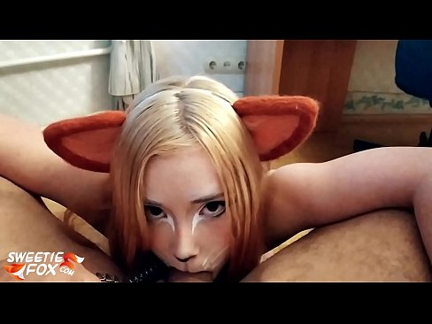 ❤️ Kitsune ਉਸ ਦੇ ਮੂੰਹ ਵਿੱਚ ਡਿਕ ਅਤੇ ਕਮ ਨਿਗਲ ਘਰੇਲੂ ਪੋਰਨ